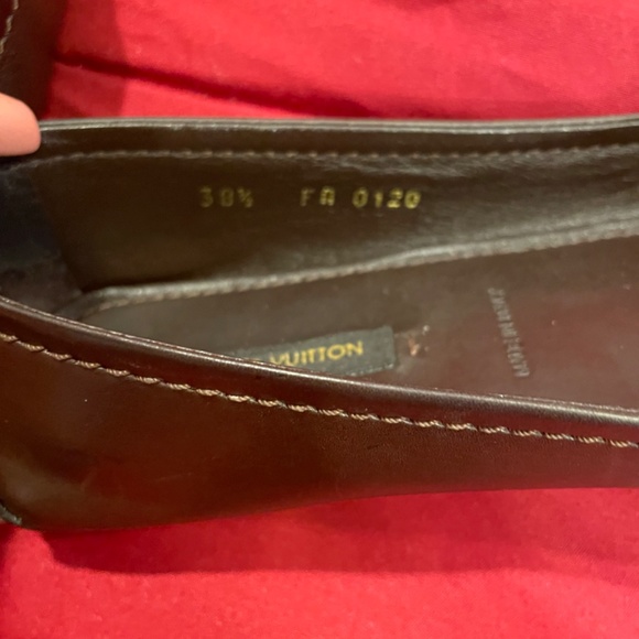 LOUIS VUITTON BROWN FLATS - Picture 8 of 9